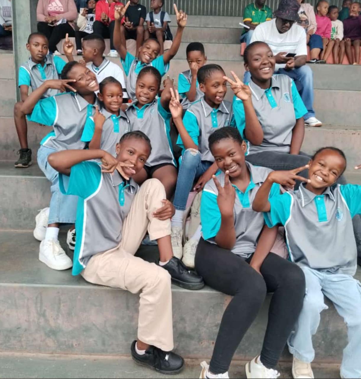 Students at Ebhudlweni Primary School